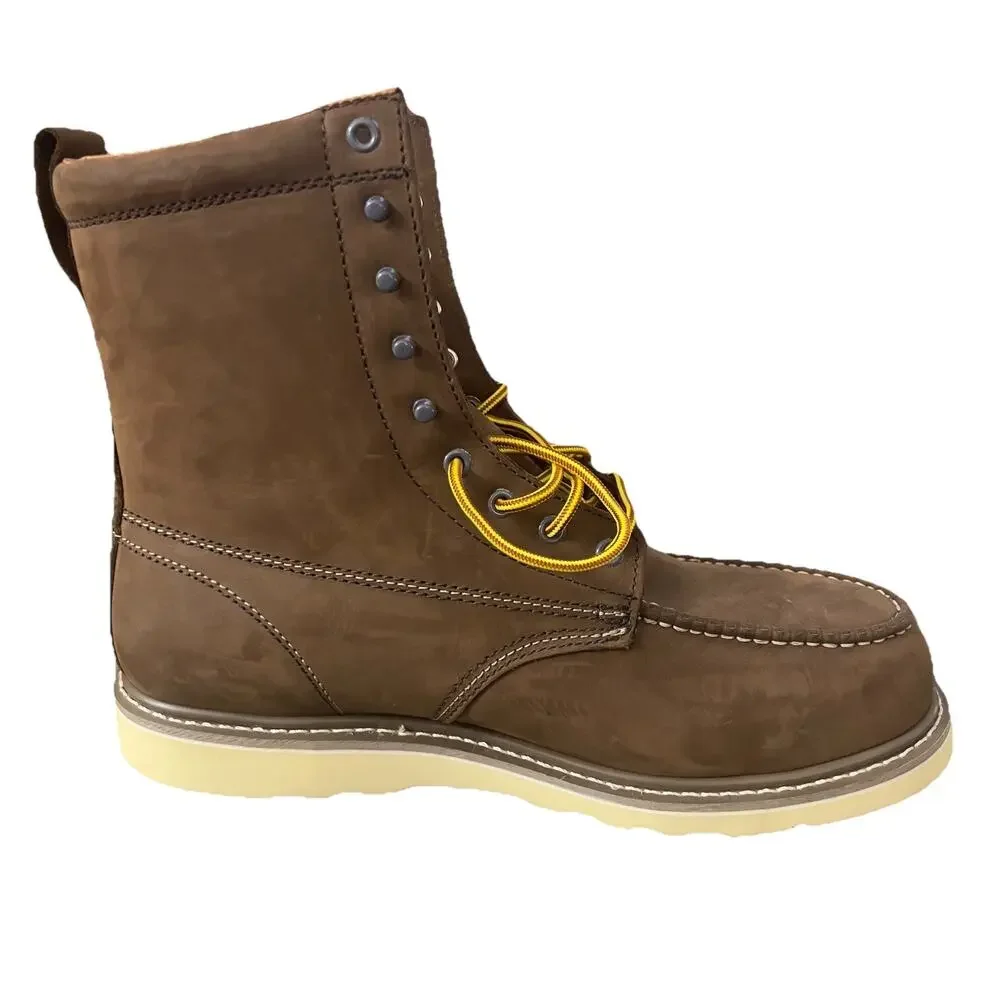 Iron Age Reinforcer 8 In Electrical Steel Toe Work Mens Brown Work Safety Sz 13